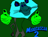 Dibujo Madagascar 2 Alex pintado por JavierAMG