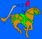 Dibujo Caballero a caballo IV pintado por GENARO4