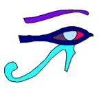 Dibujo Ojo Horus pintado por ncdjgedmhc