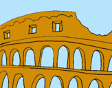 Dibujo Coliseo pintado por oscay