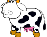 Dibujo Vaca pensativa pintado por pyli