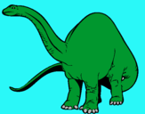 Dibujo Braquiosaurio II pintado por rapero