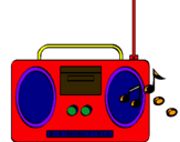 Dibujo Radio cassette 2 pintado por qwertyui