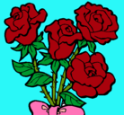 Dibujo Ramo de rosas pintado por ggbuhroh