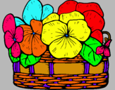 Dibujo Cesta de flores 12 pintado por darinel