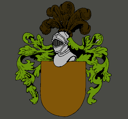 Escudo de armas y casco