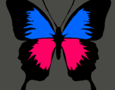 Dibujo Mariposa con alas negras pintado por Mily2000