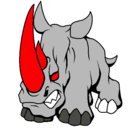 Dibujo Rinoceronte II pintado por 5878684tr8y5