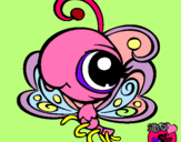 Dibujo Mariposa Littlest Pet Shop pintado por sabina