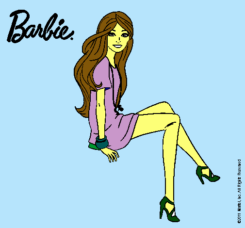 Barbie sentada