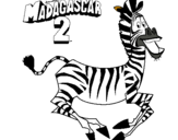 Dibujo Madagascar 2 Marty pintado por micho