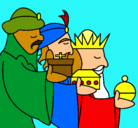 Dibujo Los Reyes Magos 3 pintado por Esthi