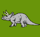 Dibujo Triceratops pintado por fuyb