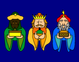 Dibujo Los Reyes Magos 4 pintado por ElisabethxD