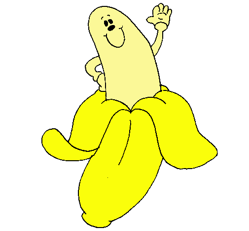 Dibujo Banana pintado por lupit
