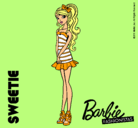 Dibujo Barbie Fashionista 6 pintado por ireneecool