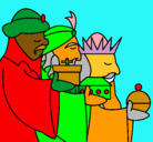 Dibujo Los Reyes Magos 3 pintado por albahudferht