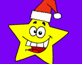 Dibujo estrella de navidad pintado por iren12345678