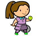 Dibujo Chica tenista pintado por lucia559