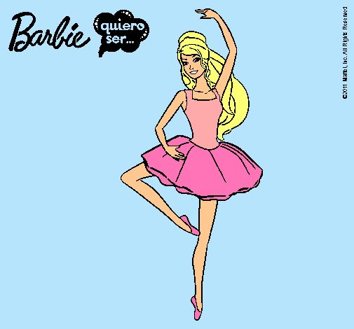 Dibujo Barbie bailarina de ballet pintado por yamila409