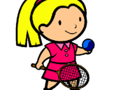 Dibujo Chica tenista pintado por luxy
