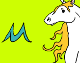 Dibujo Unicornio pintado por uuuu