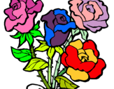 Dibujo Ramo de rosas pintado por mmmmmmmmmmmm