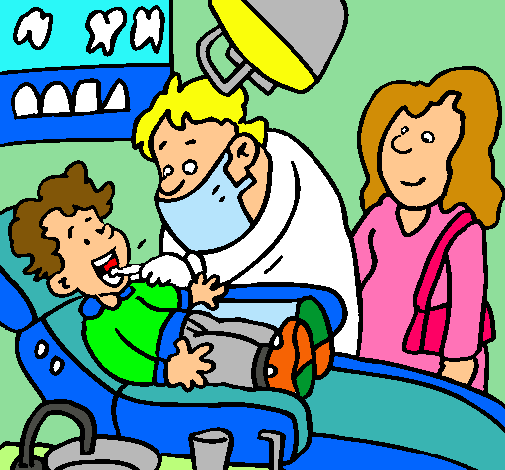 Niño en el dentista