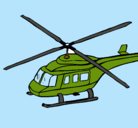 Dibujo Helicóptero  pintado por ladron