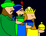 Dibujo Los Reyes Magos 3 pintado por dav13