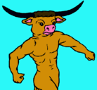 Dibujo Cabeza de búfalo pintado por sofia3295