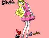 Dibujo Barbie y su colección de zapatos pintado por Teyma