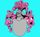Dibujo Escudo de armas y casco pintado por rafaeldf