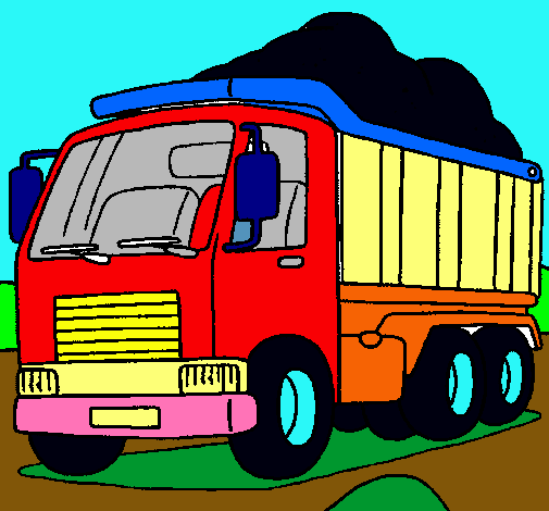 Dibujo Camión de carga pintado por jfsimalesg