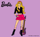 Dibujo Barbie rockera pintado por carmeluchis