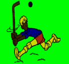Dibujo Jugador de hockey sobre hierba pintado por xoel