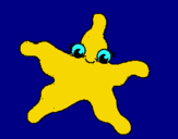 Dibujo Estrella de mar 4 pintado por buli