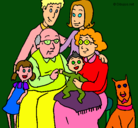 Dibujo Familia pintado por martuky