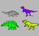 Dibujo Dinosaurios de tierra pintado por santiiiiiiii