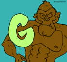 Dibujo Gorila pintado por suarez2819