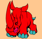 Dibujo Rinoceronte II pintado por lkjg
