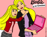 Dibujo El nuevo portátil de Barbie pintado por aghata