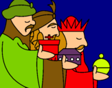 Dibujo Los Reyes Magos 3 pintado por carolisa