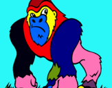 Dibujo Gorila pintado por chistorreto