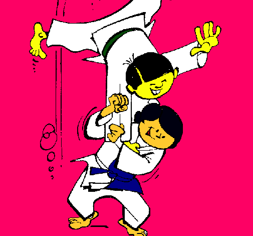 Dibujo Judo pintado por Esther06