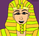 Dibujo Tutankamon pintado por McQueeni
