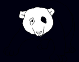 Dibujo Oso panda pintado por nelan