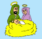 Dibujo Natividad pintado por IRUNEARR