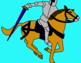 Dibujo Caballero a caballo IV pintado por gihuitz