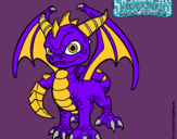 Dibujo Spyro pintado por bhddhszyYT